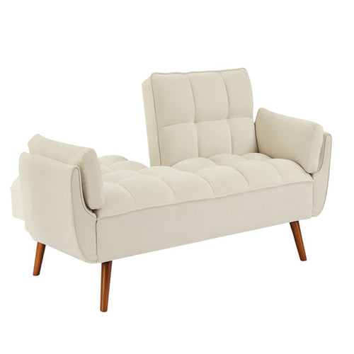 LuneluX – Adjustable Linen Sofa Chair (Beige)