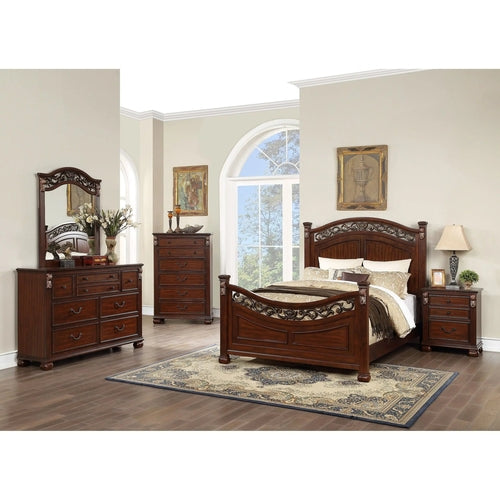 DB Bedroom Furniture Traditional Style Unique Wooden Nightstand