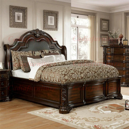 European Antique Design Bedroom Furniture Luxury French Classic Wooden