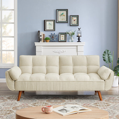 LuneluX – Adjustable Linen Sofa Chair (Beige)
