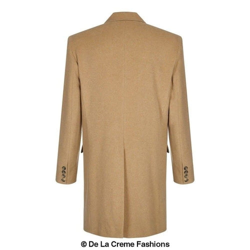 De La Creme MAN - Wool Blend Single Breasted Retro Mod Coat