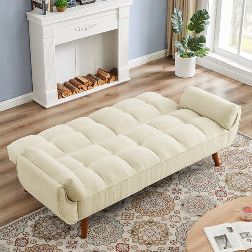 LuneluX – Adjustable Linen Sofa Chair (Beige)