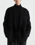 Gun Collar Double-faced Woolen Goods Woolen Suit Wool Coat For Men