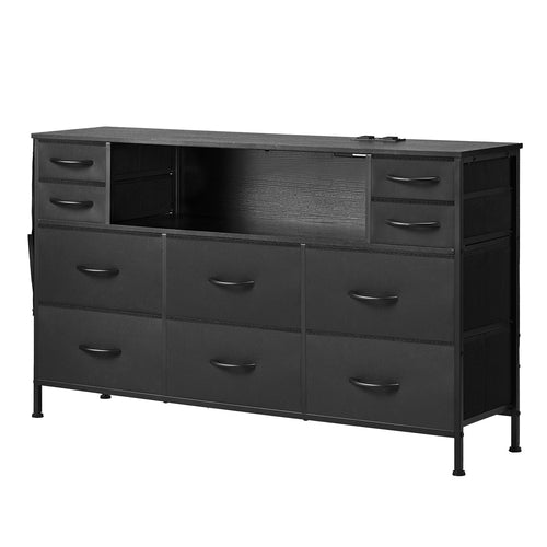 VEVOR 10 Drawer Dresser, Fabric Drawer Dresser with Fabric Bins,