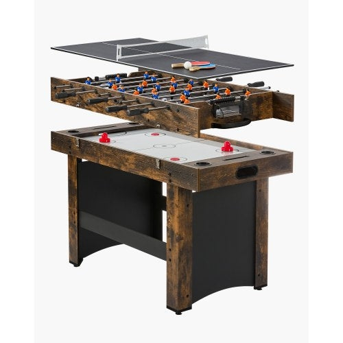 VEVOR 3-in-1 Combo Game Table Set, 54" Air Hockey Table, Multi
