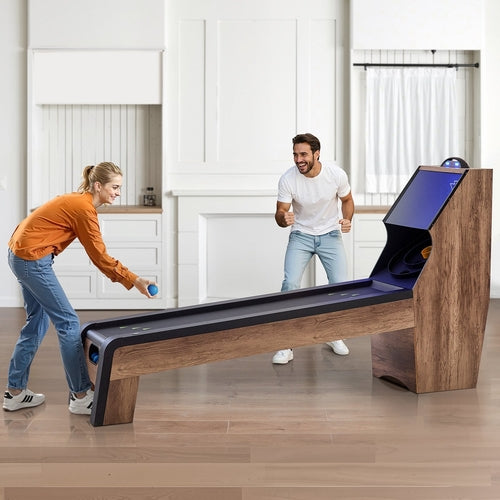 VEVOR 2.74m Roll and Score Classic Arcade Game Table, Indoor Skeeball