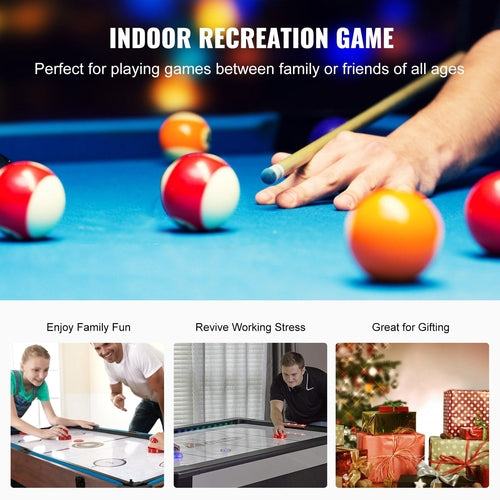 VEVOR 3-in-1 Rotating Swivel Multi Game Table with Air Hockey,